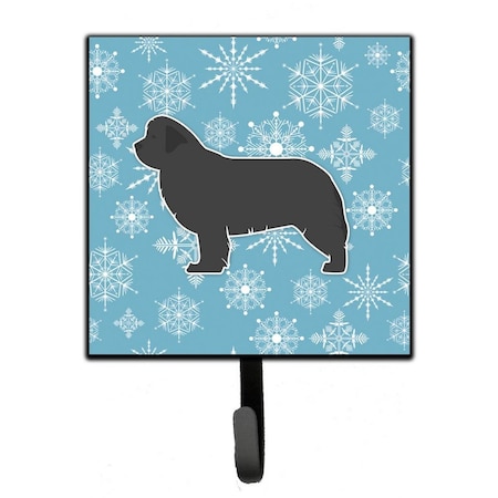 Carolines Treasures Winter Snowflake Newfoundland Leash or Key Holder BB3564SH4